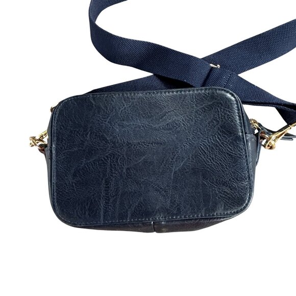 Funky Monkey Navy Blue Small Crossbody Bag Canvas Strap - Picture 7 of 8